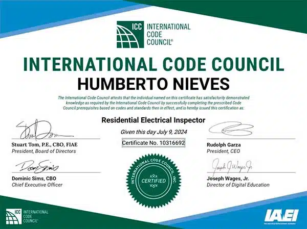 sertified Huey Electrical